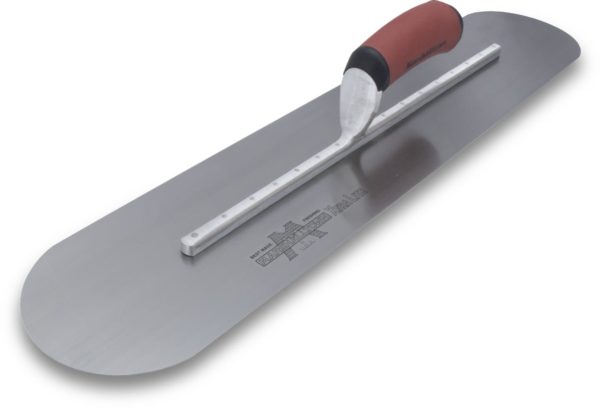 Photo of Marshalltown 22″ x 4″ Finishing Trowel – Fully Rounded Curved w/DuraSoft Handle