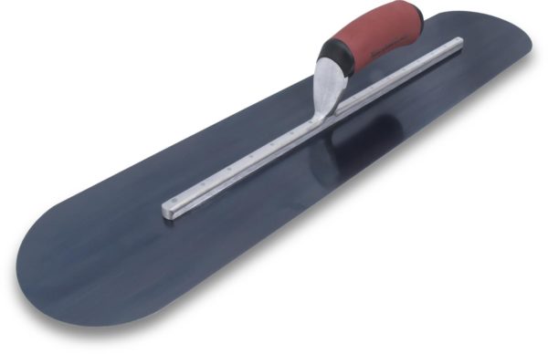 Photo of Marshalltown 22″ x 4″ BS Finishing Trowel – Fully Rounded Curved w/DuraSoft Handle