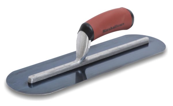 Photo of Marshalltown 14″ x 4″ BS Finishing Trowel – Fully Rounded Curved w/DuraSoft Handle