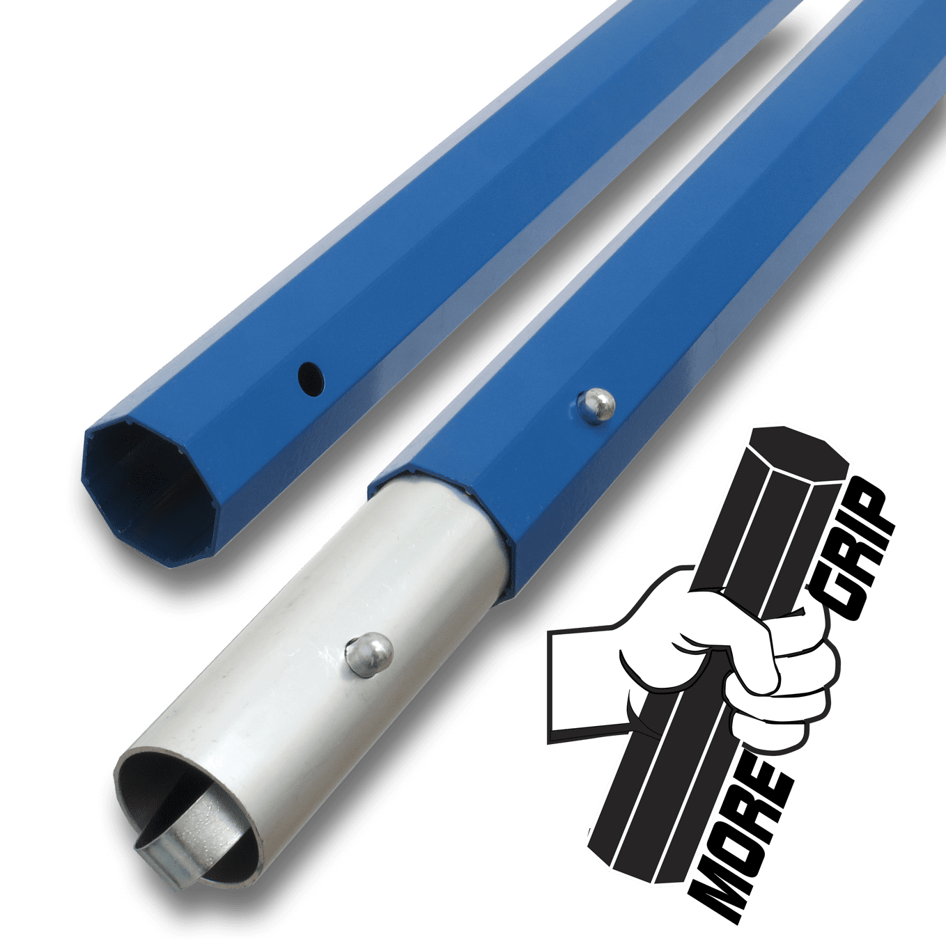 Photo of Marshalltown 72″ Octagon Handle Blue – 1-3/4″ Diameter