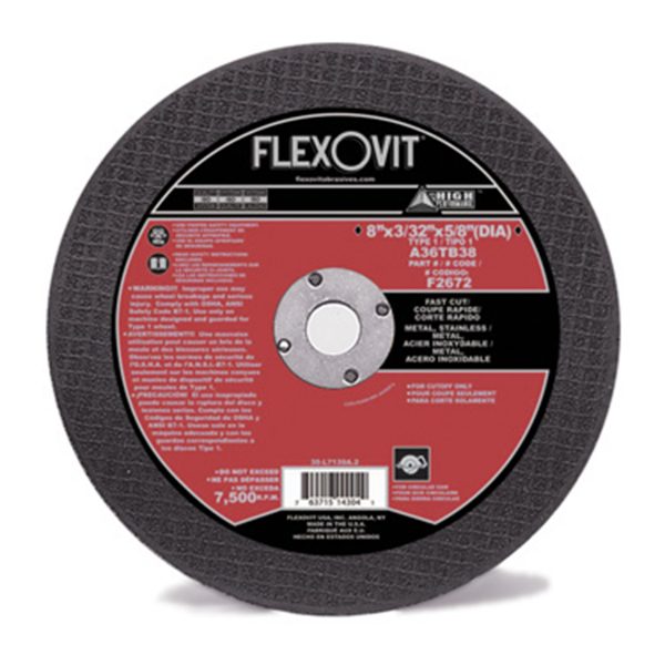 Photo of Flexovit 8″ x 3/32″ x 5/8″ Circular Saw Cut-Off Wheel