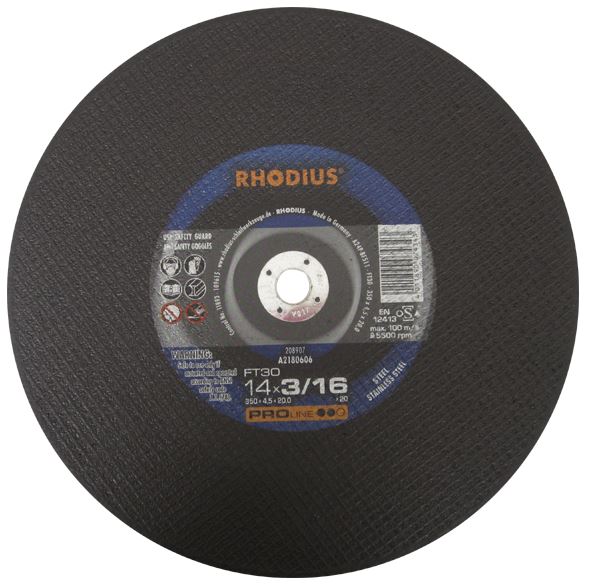 Photo of Rhodius 12″ x 1/8″ x 20mm FT30 Gas Saw Wheel