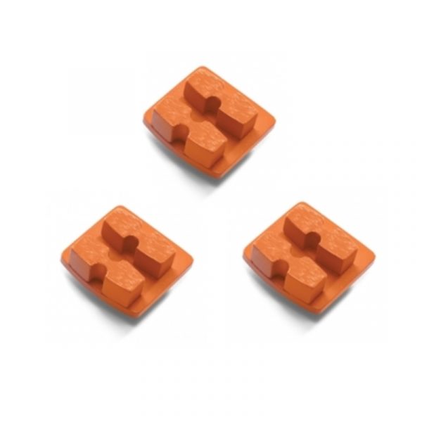 Photo of Husqvarna Redi Lock® 30-Grit Double Segments – Orange (3-Pack)