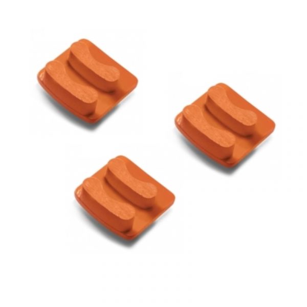 Photo of Husqvarna Redi Lock® 50-Grit Double Segments – Orange (3-Pack)