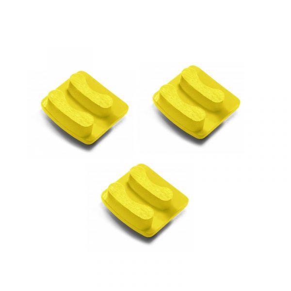 Photo of Husqvarna Redi Lock® 100-Grit Double Segments – Yellow (3-Pack)