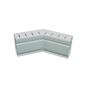 Photo of Stegmeier Deck Drain 45-Degree Corner Piece (White)