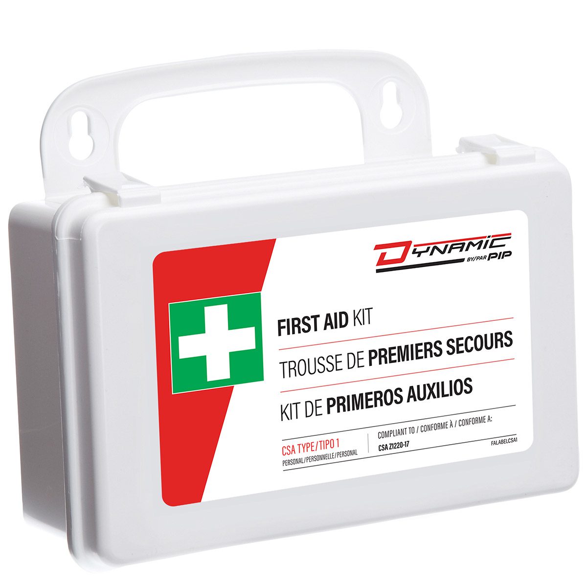 First Aid Kit, CSA Type 1 Personal, Personal (1 Worker), Plastic Box